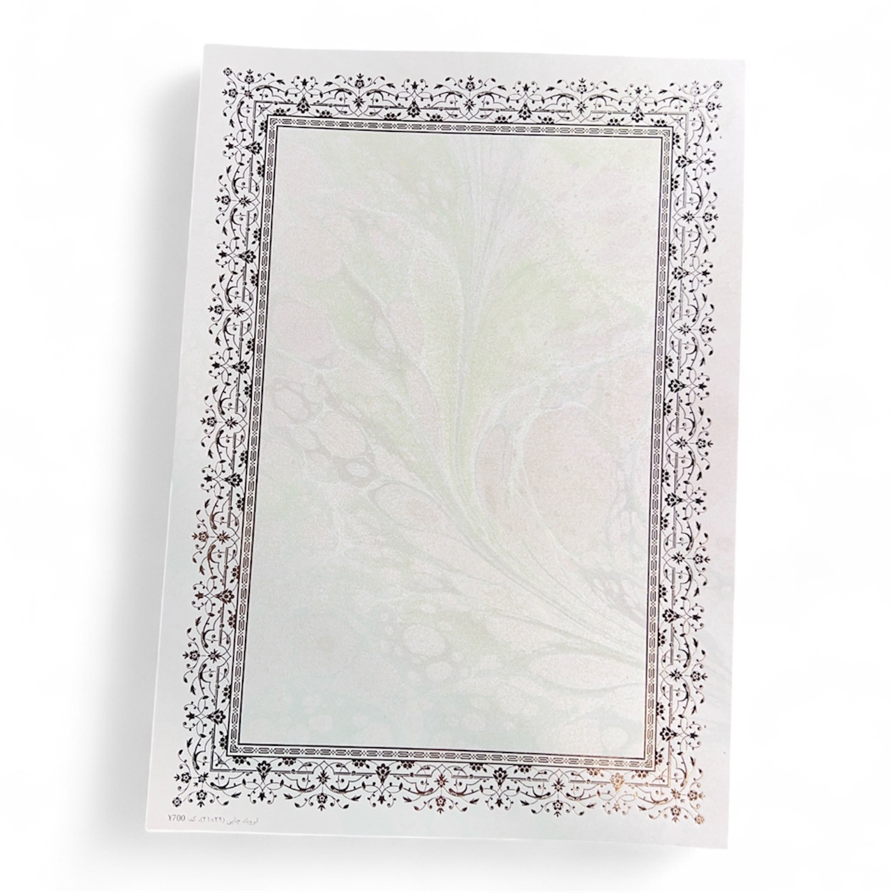 کاغذ تذهیب طلاکوب آ۴ کد Y700