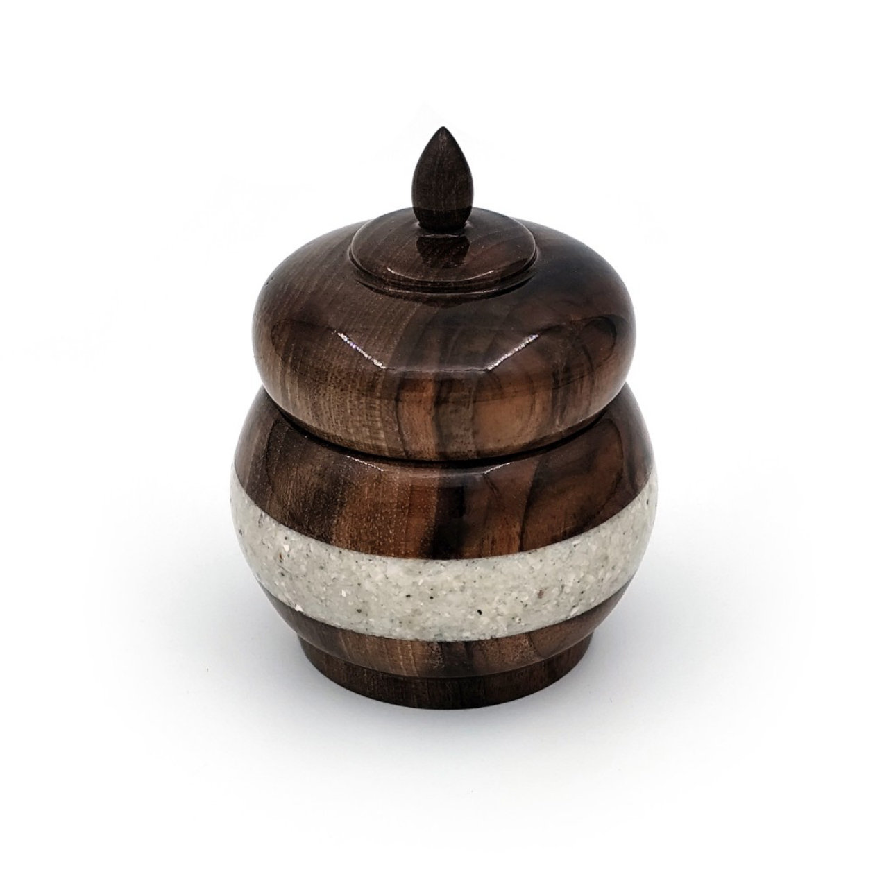 دوات نفیس چوب گردو خاتم و صدف (پر پن) کد 1-8822