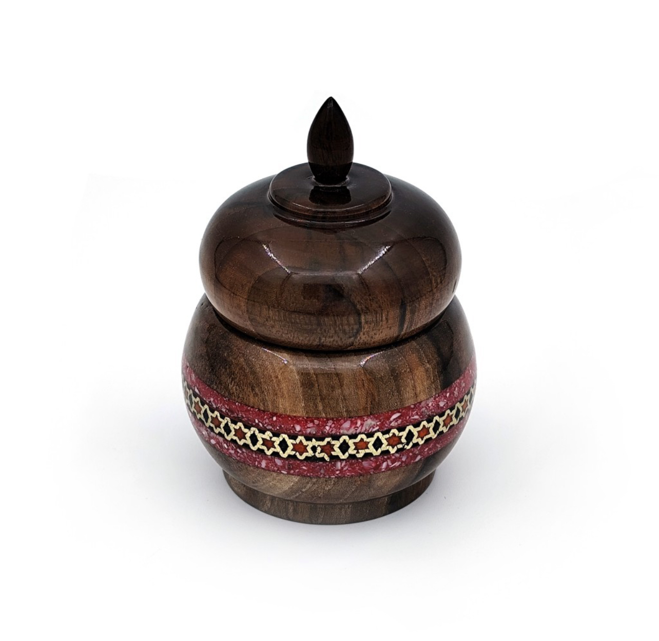 دوات نفیس چوب گردو خاتم (پر پن) کد 1-10308