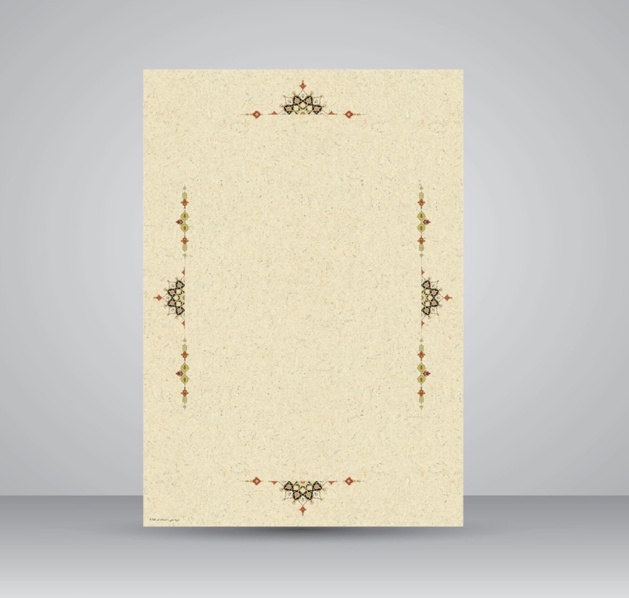 کاغذ بافت دار تذهیب دار کد 712، 50*cm 35 (بسته ۲۵ عددی)